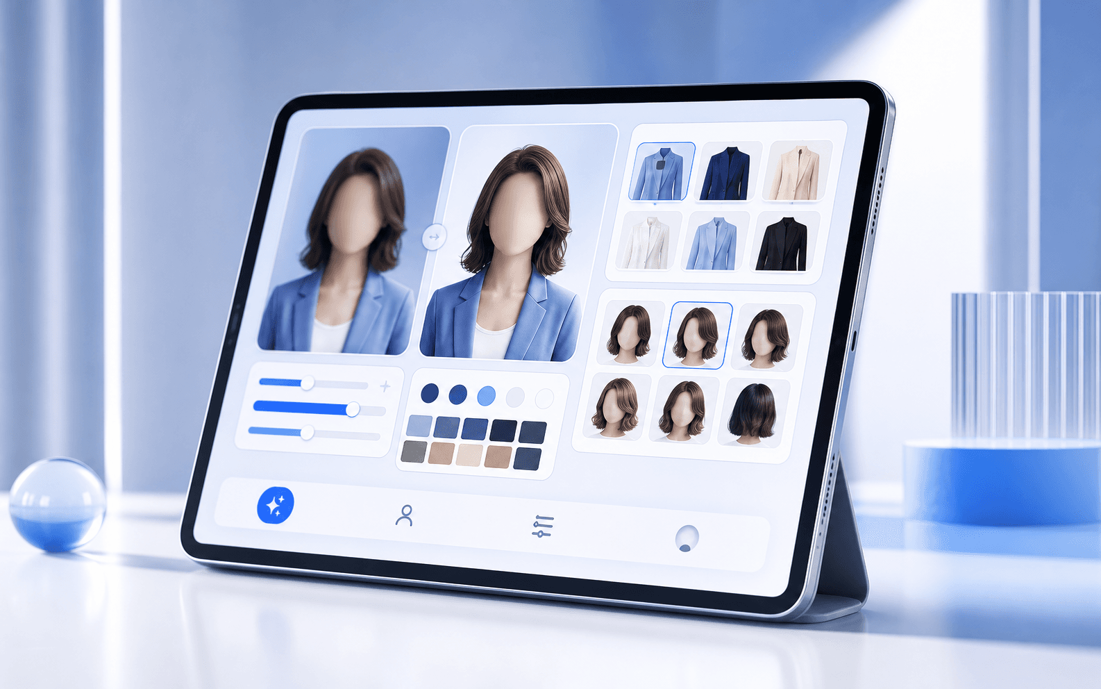 Lookbetter.ai concept showing avatar enhancement and style preview tools